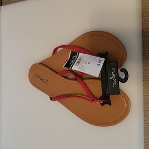 Flipflops red & Tan